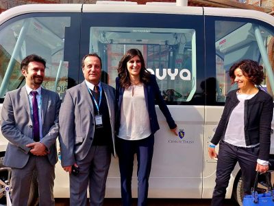 Torino: presentato minibus elettrico a guida autonoma