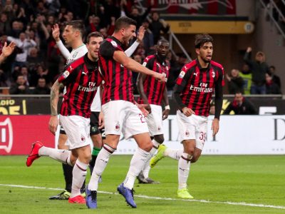 Il Milan sorpassa i “cugini”, derby capitolino alla Lazio