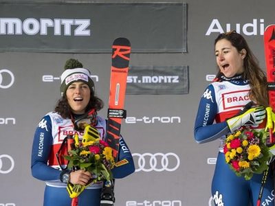 Sci doppietta azzurra nel SuperG: vince Goggia, seconda Brignone