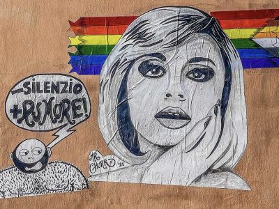 Raffaella Carrà vandalizzato il murales in suo omaggio a Barcellona