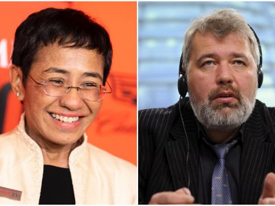 Il Nobel per la Pace ai giornalisti Maria Ressa e Dmitry Muratov